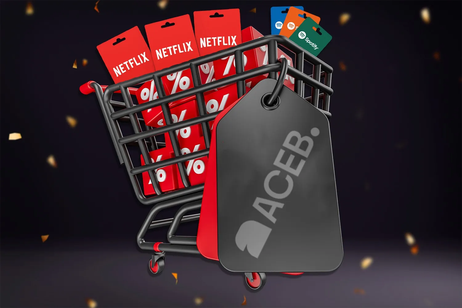 Browse digital gift cards for Black Friday on ACEB.com